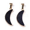 Synthetic Blue Goldstone Pendants G-S359-314A-2