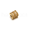 Stainless Steel Micro Pave Clear Cubic Zirconia Beads PW-WGF0840-01-1