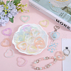 SOFPLATE 50Pcs Luminous Acrylic Bead Frame OACR-SP0001-09-4