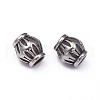 304 Stainless Steel European Beads STAS-G220-21AS-2
