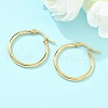 Ion Plating(IP) 304 Stainless Steel Hoop Earrings X-EJEW-N0016-11G-C-1
