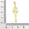 Brass Micro Pave Cubic Zirconia Pendants KK-V007-42G-3
