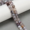 Natural Botswana Agate Beads Strands G-H078-C37-6mm-1