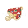 Alloy Enamel Pendants PALLOY-V003-04G-02-2