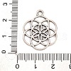 Tibetan Style Alloy Chinese Knot Pendants TIBEP-PH0004-09-3