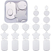 Aluminum Blank Pendants ALUM-BC0001-12P-1