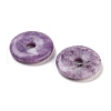 Natural Lepidolite Pendants G-K099-30mm-02-2