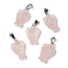 Natural Rose Quartz Pendants G-B127-10P-14-2