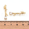 Brass Micro Pave Cubic Zirconia Pendants KK-N261-119A-G-3