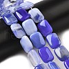 Natural Striped Agate/Banded Agate Beads Strands G-B137-B01-01E-2