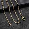 Ion Plating(IP) 304 Stainless Steel Cable Chain Necklaces NJEW-E026-04G-B-4