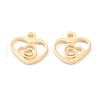Valentine's Day 304 Stainless Steel Charms STAS-I151-31G-2