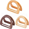   6Pcs 3 Colors Wooden D Handles Replacement FIND-PH0002-80-1