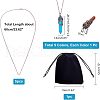  DIY 5Pcs Gemstone Pointed Pendant Making Kits DIY-NB0005-08-5