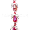 Angel Fairy Shape Electroplate Transparent Glass Beads Strands AJEW-JB01174-4