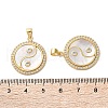 Brass Micro Pave Cubic Zirconia Pendants KK-U070-31G-3
