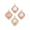 Alloy Glass Pendants PALLOY-N176-62KCG-1