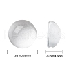 Transparent Half Round Glass Cabochons X-GGLA-R027-8mm-2