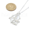 304 Stainless Steel Macrame Pouch Empty Stone Holder for Pendant Necklaces Making NJEW-JN04384-02-4