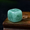Natural Green Aventurine Carved Dice Figurines Statues for Home Office Desktop Decoration PW-WG06413-10-1