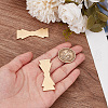 Olycraft 3Pcs Brass Cabochons DIY-OC0013-26A-3