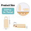 DICOSMETIC 50Pcs Brass Pendants KK-DC0004-21-2