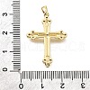Brass Micro Pave Clear Cubic Zirconia Pendants KK-V011-63G-3