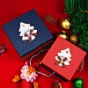 300Pcs 2 Colors Iron Bell Charms IFIN-YW0003-70-6