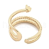 Brass Micro Pave Cubic Zirconia Cuff Rings RJEW-I103-033G-3