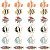 SUNNYCLUE 24Pcs 6 Styles Alloy Enamel Pendants ENAM-SC0005-69-1