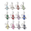 12Pcs 12 Colors Angel Acylic Imitation Pearl Pendant Decoration HJEW-JM02616-2