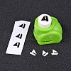 Random Single Color or Random Mixed Color Mini Plastic Craft Paper Punch Sets for Scrapbooking & Paper Crafts AJEW-L051-15-3