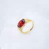304 Stainless Steel Cubic Zirconia Finger Rings FS-WGC174A-02-1