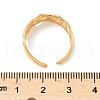 Hammered 304 Stainless Steel Cuff Rings RJEW-S626-04G-3
