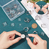 Unicraftale DIY Blank Dome Ring Making Kit STAS-UN0049-06-4