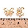 Brass Micro Pave Cubic Zirconia Charms KK-N263-76A-G-3