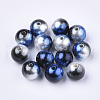 Rainbow ABS Plastic Imitation Pearl Beads OACR-Q174-5mm-11-1