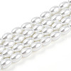 Baking Painted Pearlized Glass Pearl Bead Strands X-HY-T002-01A-01-3