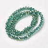 Electroplate Transparent Glass Beads Strands EGLA-A034-T3mm-T05-2