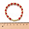 ABS Imitation Pearl Round Beads Stretch Bracelets for Women BJEW-D317-12A-G-5