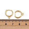 Brass Hoop Earring Findings KK-P310-35G-3