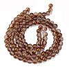 Frosted Transparent Glass Bead Strands GLAA-P065-8mm-13-5