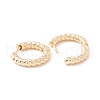 Brass Twist Rope Hoop Earrings for Women KK-A158-07B-G-2