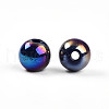 Electroplate Pearlized Glass Pearl Beads EGLA-T021-14A-02-2