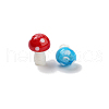 Mushroom Handmade Lampwork Beads Strands LAMP-R116-03-4