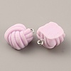 Opaque Resin Pendants RESI-WH0029-24P-06-1