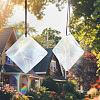 Transparent Glass Pendants GLAA-SP0001-18A-5