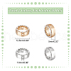 HOBBIESAY 60Pcs 2 Colors Alloy Rhinestone Bead Frame FIND-HY0002-51-2