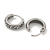 316 Surgical Stainless Steel Hoop Earrings EJEW-D096-23C-AS-2