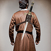 PU Leather Sword Holster Sword Back Sheath for Medieval Renaissance Cosplay Props AJEW-WH0248-583-4